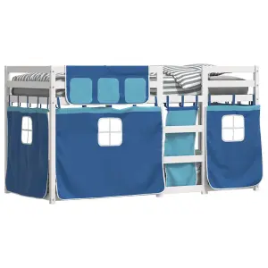 Berkfield Bunk Bed without Mattress Blue 80x200 cm Solid Wood Pine