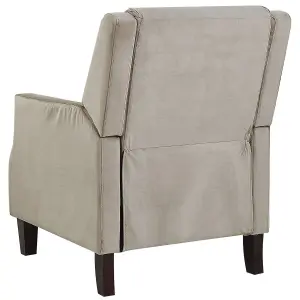 Recliner Chair EGERSUND Velvet Taupe