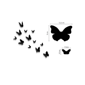 Walplus Live Laugh Love Quote 3D Butterflies Children Girl Wall Stickers Paper Decals