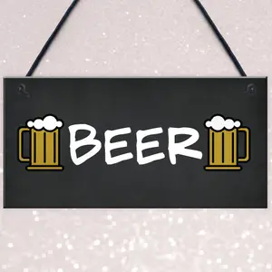 Sign Hanging Home Bar Man Cave Pub Garage Sign Gift Bar Decor