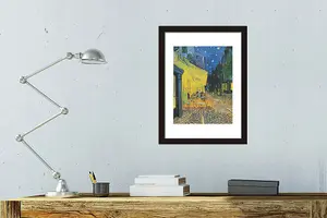 Painting by Van Gogh - Cafe Terrace at Nigh Canvas Room Decor Gifts for Girls Peel and Stick