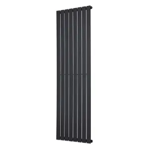 Nes Home 1800 X 546 mm Single Flat Panel Matte Black Radiator