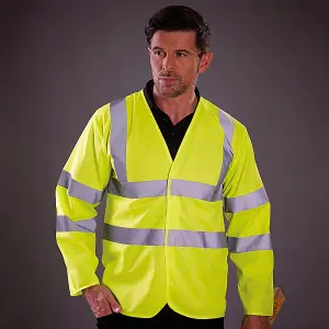 Yoko Mens Hi-Vis Long Sleeve Waistcoat / Jacket