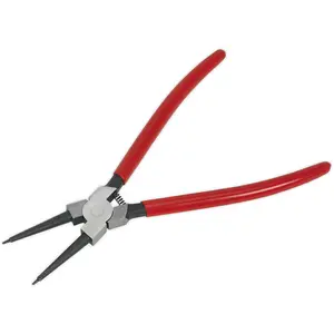 230mm Spring Loaded Straight Nose Internal Circlip Pliers with Non-Slip Tips