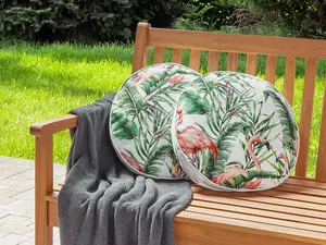 Set of 2 Outdoor Cushions ELLERA Green