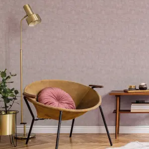 Galerie Luxe Pink Matte Plain Smooth Wallpaper