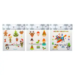 Christmas Stickers 1 x Varied Design 20cm x 20cm Christmas Themed