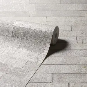 Arthouse Graphite Slate Taupe Wallpaper