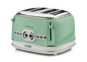 Ariete ARPK20 Vintage Retro Jug Kettle & 4 Slice Toaster Set, Green