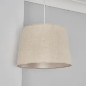 Inlight Petra Natural Woven effect Slubby Light shade (D)30cm