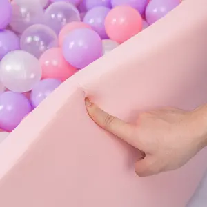 simpa Soft Foam Ball Pit with 200 Balls. Pink 90cm x 30cm