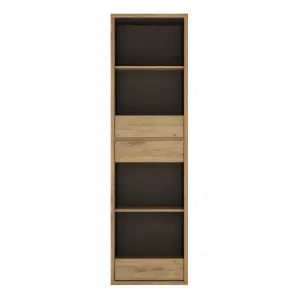 Shetland Tall Narrow 3 Drawer bookcase