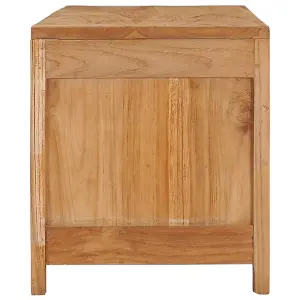 Berkfield TV Cabinet 100x30x35 cm Solid Teak Wood