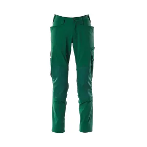 Mascot Accelerate Stretch Trousers with Kneepad Pockets - Green   (46.5) (Leg Length - Regular)