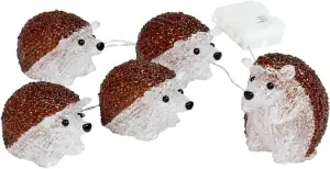 5pc LED String Lights - Hedgehogs