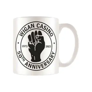 Wigan Casino Keep The Faith 50th Anniversary Mug White/Black (One Size)