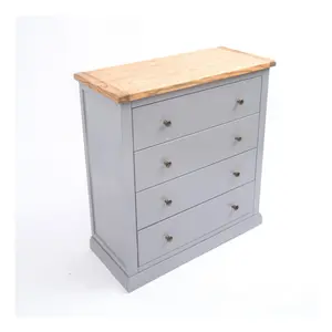 Rocca 4 Drawer Chest of Drawers Brass Knob