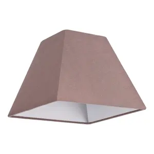 GoodHome Qarnay Taupe Fabric dyed Light shade (D)30cm