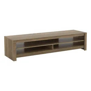 AVF Calibre 1.8m TV Stand, for TVs up to 85" - Rustic Sawn Oak