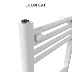 Towel Radiator Rail 1200 x 600 for Central Heating with White Finish