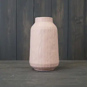 The Satchville Gift Company Glazed Pastel Pink Vase