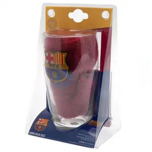 FC Barcelona Bar Set Burgundy/Clear (One Size)