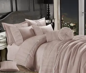 Leona Coral King Duvet Cover Set