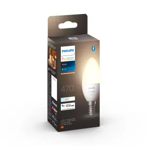 Philips Hue SES LED Warm white Candle Dimmable Light bulb