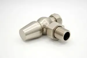 York Thermostatic Radiator Valves - Satin Nickel