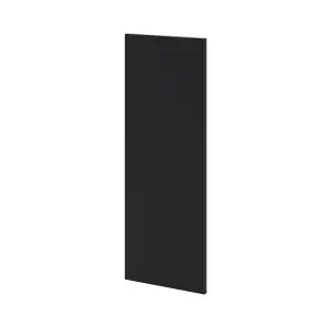 GoodHome Pasilla Matt carbon thin frame slab Tall End panel (H)900mm (W)320mm