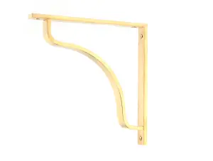 Polished Brass Abingdon Shelf Bracket (200mm x 200mm)