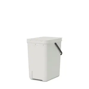 Brabantia Sort and Go 25 Litre Rubbish Bin Light Grey