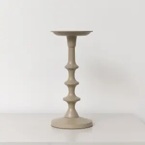 Melody Maison Taupe Candle Holder - 26.5cm