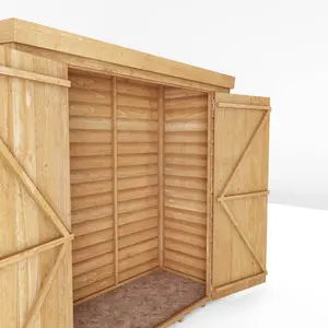 Mercia 6 x 2'6ft Overlap Pent Storage Shed No