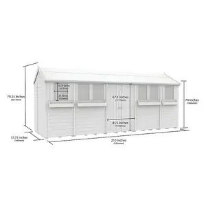 DIY Sheds 5x18 Apex Summer Shed