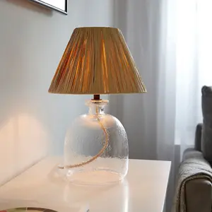 Luminosa Lyra Base Only Table Lamp Textured Glass