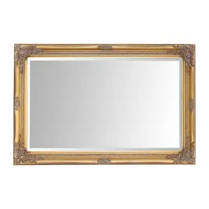 Andrews Flat Wall Mirror Antique Gold / 60cm x 90cm W