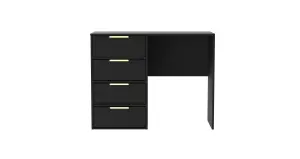 Madrid 4 Drawer Vanity in Black Ash (Ready Assembled)