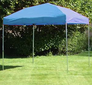 3m x 3m Trader-Max 30 Instant Shelter Pop Up Gazebos Frame & Canopy - Royal Blue