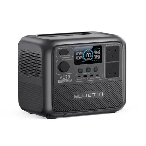 BLUETTI Portable Power Station AC70 768Wh&UP TO 2000W with 5 years warranty