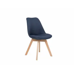 Otselic Upholstered Dining Chair (Set of 2) Dark Blue