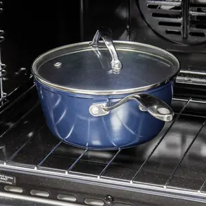 Blackmoor 67469 Ovenproof Blue Pro 20cm Saucepan With Lid