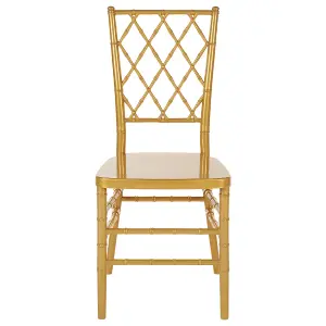 Set of 2 Dining Chairs CLARION Gold