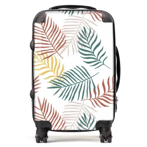 Palm Branches In Natural Colors Suitcase - Cabin