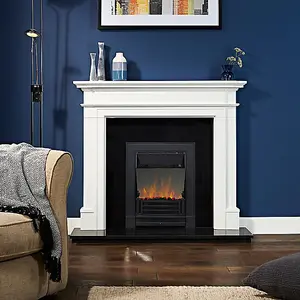 Focal Point Finsbury 2kW Cast iron effect Electric Fire (H)555mm (W)390mm (D)114mm