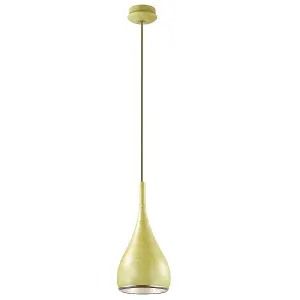 Luminosa Gemma Modern 1 Light Dome Pendant Ceiling Light, E27