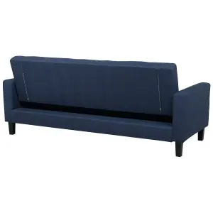 Beliani Traditional Sofa Bed VEHKOO Dark Blue