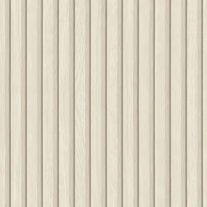 Galerie Industrial Effects Beige Stripe Wood Panel Wallpaper Roll