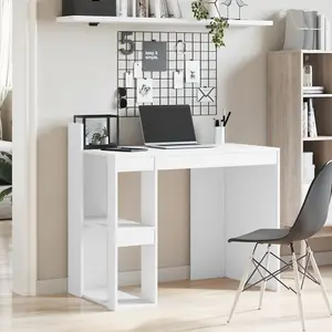 Berkfield Office Desk White 103.5x56.5x94 cm Engineered Wood