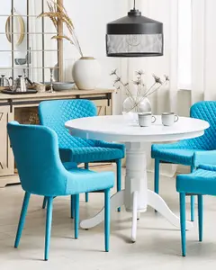 Set of 2 Dining Chairs SOLANO Turquoise